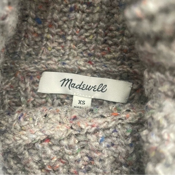 Madewell Colorfleck Ribbed Turtleneck Sweater XS - Picture 5 of 7